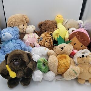 13 Mixed plush lot toys stuffed animals bundle Dandee Fisher Price Other Brands